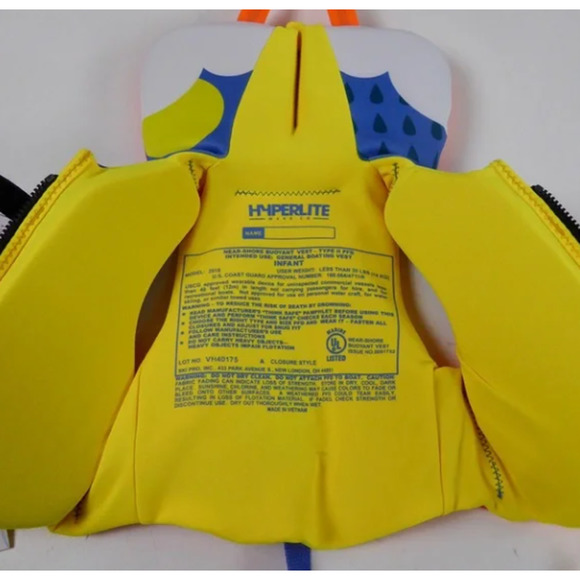 Hyperlite NEAR-SHORE BUOYANT VEST Infant Under 30 Pounds - Picture 6 of 6